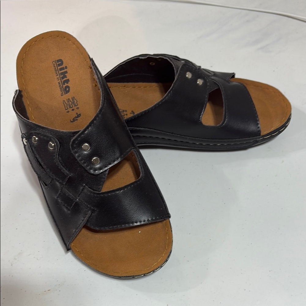 ❤️ Unisex Black Sandals